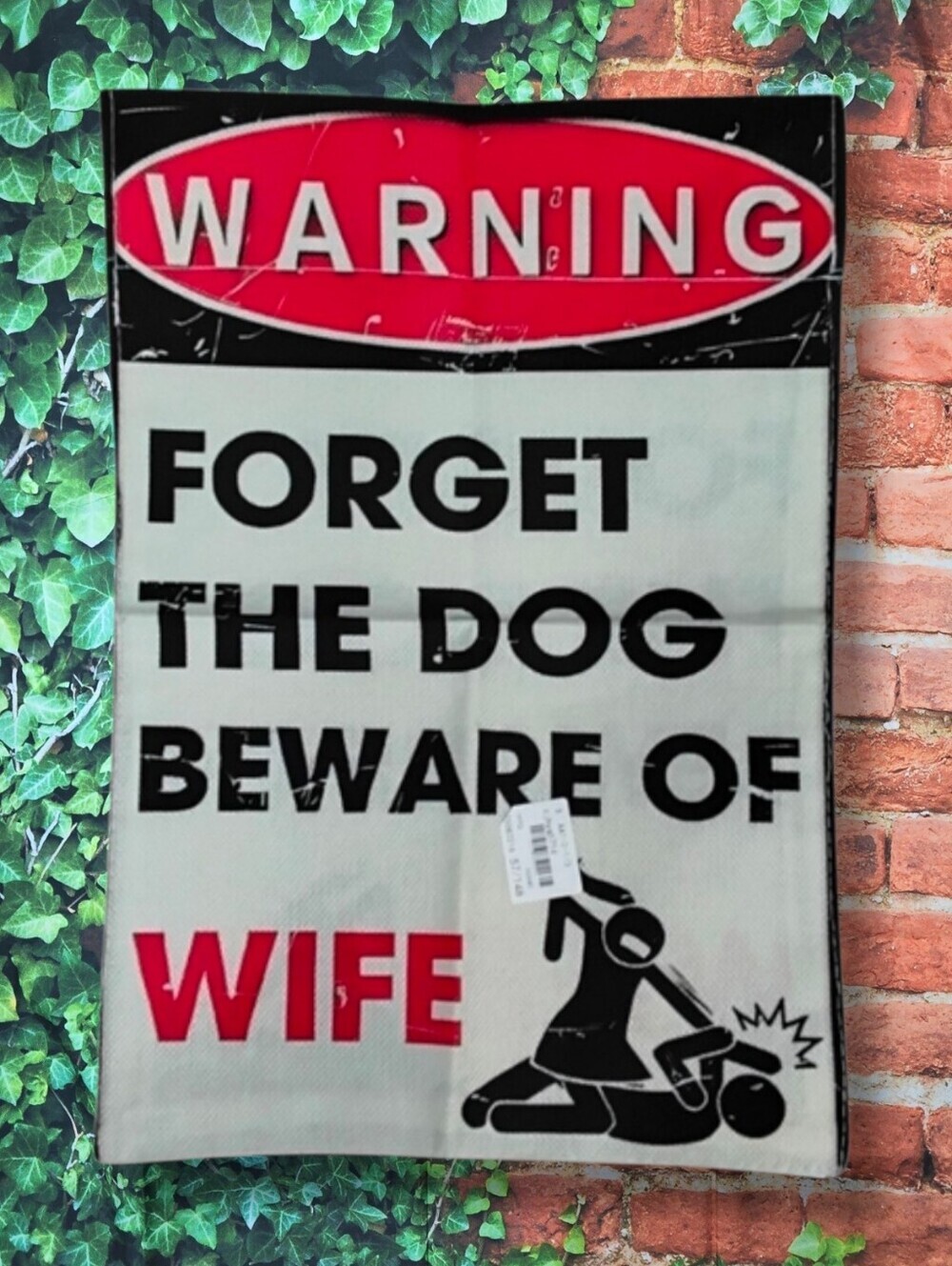 All Season Humorous Warning Sign - Beware of Wife